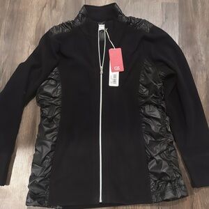 Cutter & Buck Women's Black Jacket with Ruffled Sides